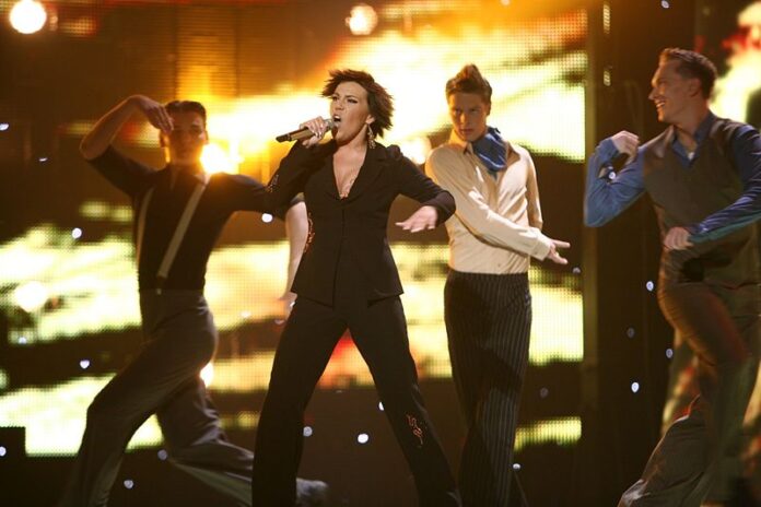 Gerli Padar at the 2007 Eurovision