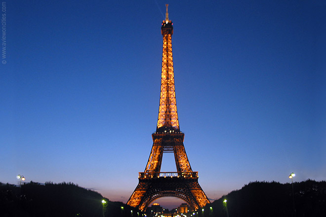 Image result for eiffel tower at night