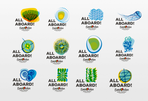 Eurovision 2018 logo variations