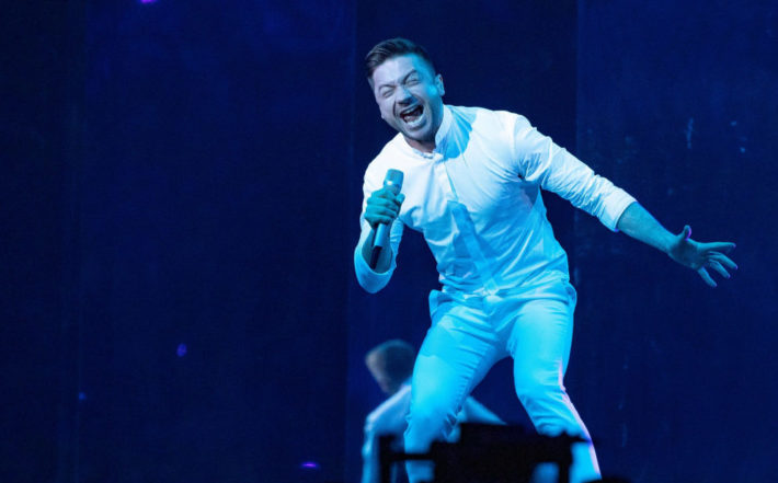 Russia's Sergey Lazarev wraps up his second rehearsal