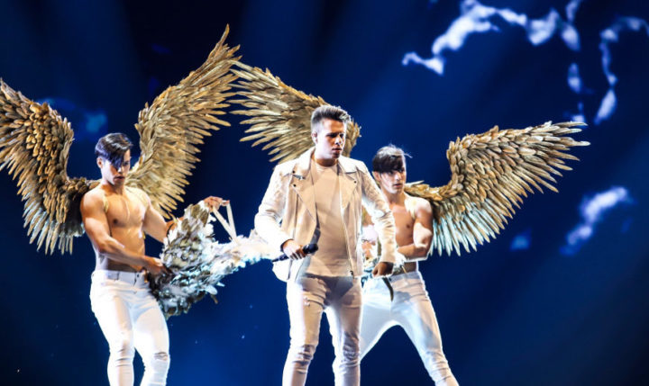 Roko at the 2019 Eurovision Song Contest for Croatia in Tel Aviv