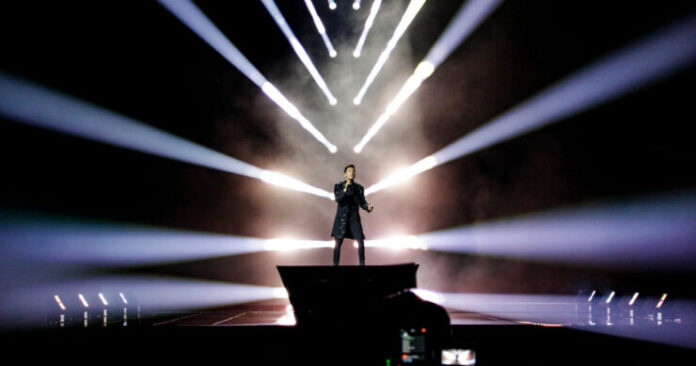 Vincent Bueno, Austria, Second Rehearsal, Rotterdam Ahoy, 13 May 2021 — EBU / Thomas Hanses