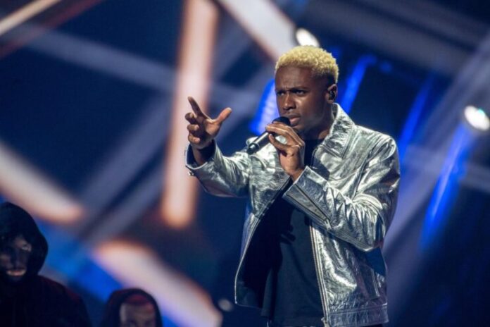 Jérémie Makiese performed Miss You, representing Belgium, Second rehearsal