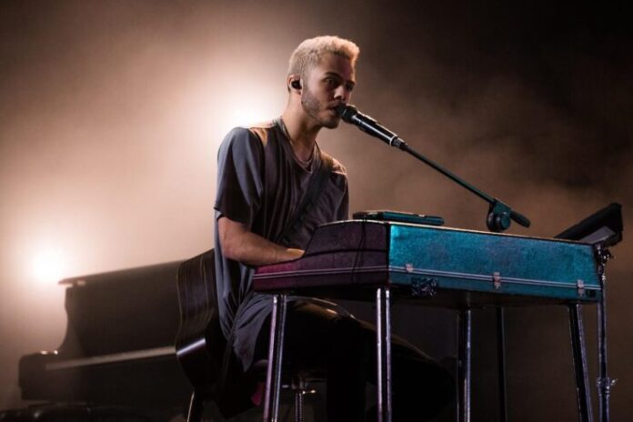 Malik Harris performing Rockstars, representing Germany in his second rehearsal at Turin PalaOlimpico