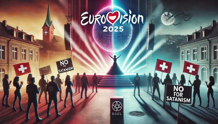 Protests against satanism in Swiss Eurovision city