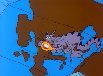 Eurocat examines some suspicious poop in a swimming pool.