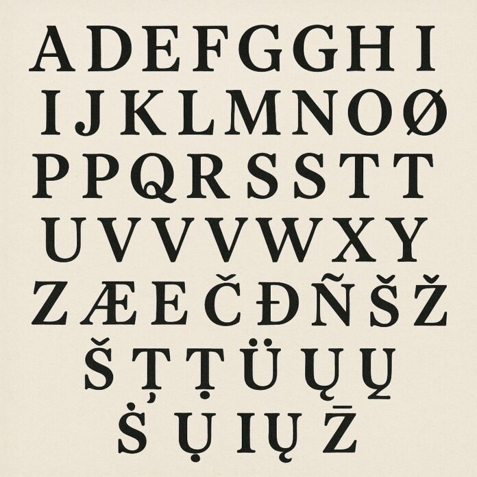 United Kingdom The entire Countdown alphabet, together at last.