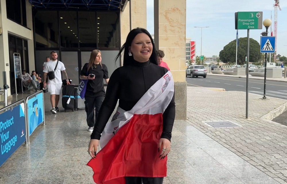 Miriana Conte leaves for Eurovision in Switzerland